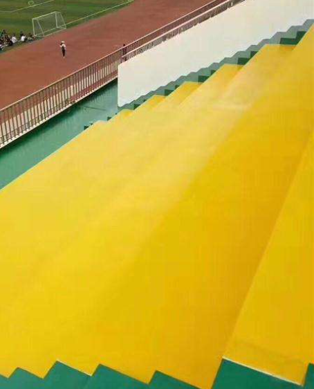 秦安球场台阶翻新修补改造